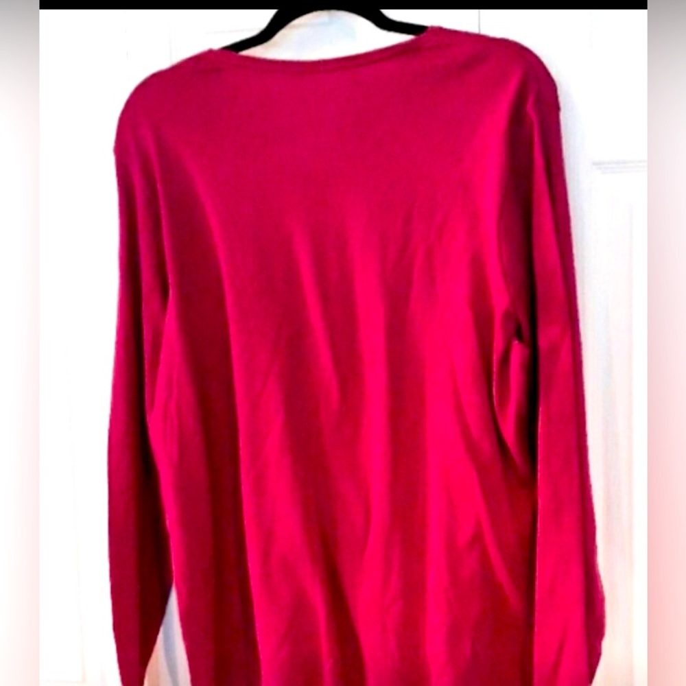 CROFT & BARROW.All Season Sleeve Relaxed Fit Cotton Crewneck T shirt oversized M